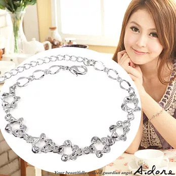 【A.dore】甜甜圈SO SWEET˙手鍊(銀白K)