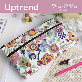 Uptrend 雙層筆袋˙Flower Children