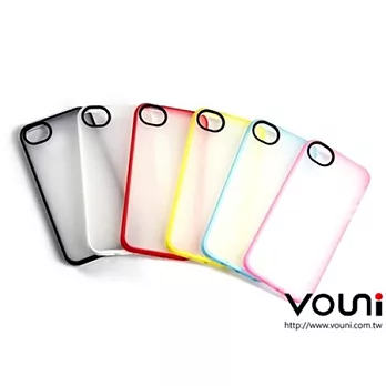 Vouni iPhone 5 雙色磨砂 TPU 套粉紅