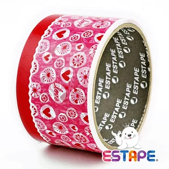 【ESTAPE】易撕貼OPP裝飾膠帶(漂浮愛心)