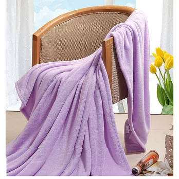 日式珊瑚絨四季空調毯夢幻紫