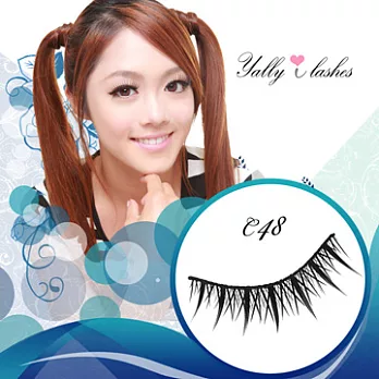 Yally i Lashes 時尚濃密尖尾假睫毛 C48