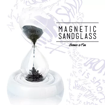 【賽先生科學工廠】磁力沙漏-沙中花雪白