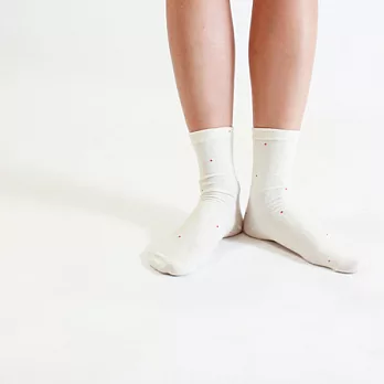 +10 ・ 一點點1又1/4襪 ⋰ 白