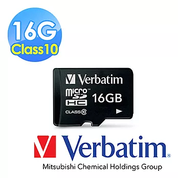 Verbatim 威寶 16GB micro SDHC Class10 記憶卡
