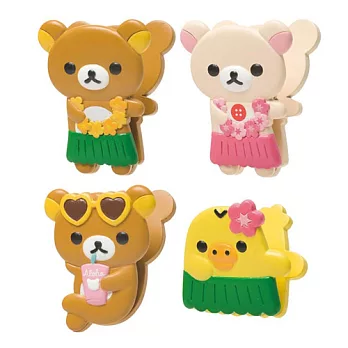 San-X 懶熊夏威夷系列造型便利夾。全四種