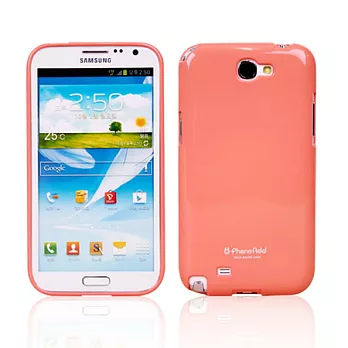 Phoneadd SAMSUNG Galaxy Note II/2 粉彩保護殼桃橘