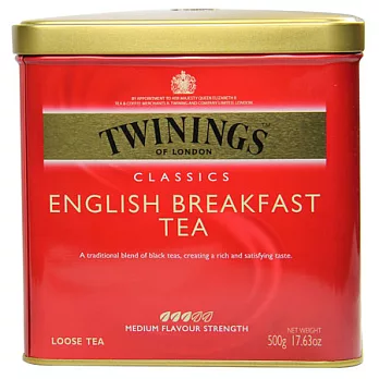 《TWININGS》唐寧茶 英倫早餐茶(500g)