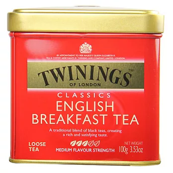 《TWININGS》唐寧茶 英倫早餐茶(100g)