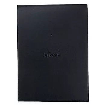 Rhodia 經典黑筆記本套(11.5x15.8cm)(附No.13(A6)方眼筆記本)