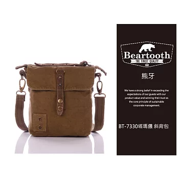 Beartooth熊牙 BT-7330塔瑪儂 斜背包-棕綠色
