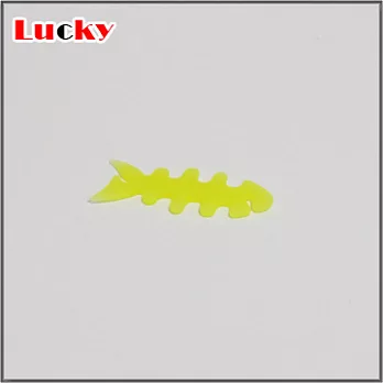 超實用魚骨型線材繞線器（黃色）