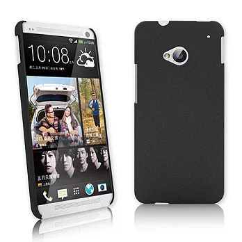 NEW HTC One (M7) 專用 P02 磨砂背板保護殼時尚黑