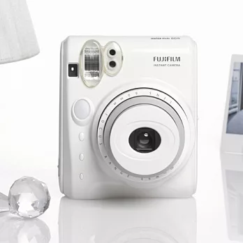 (公司貨)FUJIFILM instax mini 50S 馬上看雙快門拍立得-送卡通造型手腕帶/白色