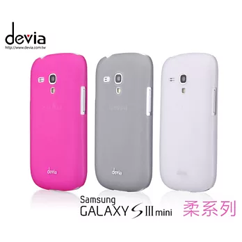 Devia Samsung Galaxy S3 mini 透明磨砂保護殼-柔系列透白色