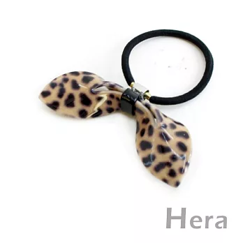 【Hera】可愛兔兔 豹紋兔耳朵造型髮圈/髮束(淺咖啡)