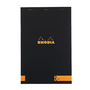 Rhodia 經典黑筆記本 Le R (8.5x12cm)(空白/象牙色)