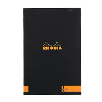 Rhodia 經典黑筆記本 Le R(A4)(21x29.7cm)(空白/象牙色)