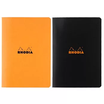 Rhodia 經典筆記本(黑/橘隨機出貨)(A5)(14.8x21cm)(方眼)