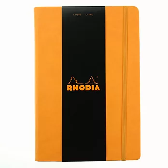 Rhodia 經典橘高階筆記本(7.5x12cm)(橫間/象牙色)