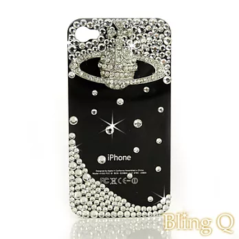 [Bling Q] iPhone 4/4S名牌架勢晶亮水鑽保護殼