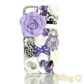 [Bling Q] iPhone 4/4S安娜蘇花舞精靈保護殼(白)
