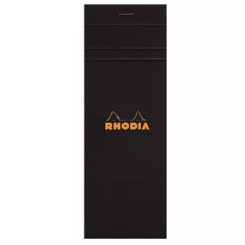 Rhodia 經典黑筆記本(7.4x21cm)(方眼)