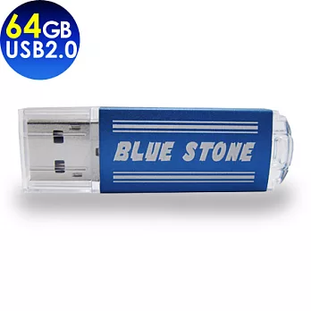 TCELL 冠元-USB2.0 64GB Blue Stone藍鑽碟藍色