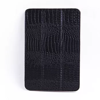 COS 酷森 iPad mini 三折鱷魚紋皮套黑色