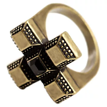 A+ accessories 紳士遊戲-就是愛十字造型戒指(古銅)