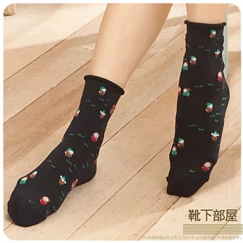 【靴下部屋】韓國製˙白雪公主的守護小矮人短襪-深藍色