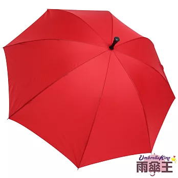 【雨傘王】BigRed不凡無敵傘-紅色☆不翻強者 雙層傘骨 手開直傘