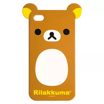 San-X 懶熊 iPhone 4(4S)橡膠保護殼。懶熊耳朵