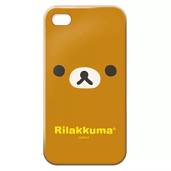 San-X 懶熊 iPhone 4(4S)橡膠保護殼。懶熊臉型