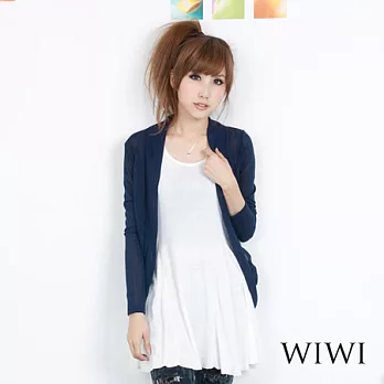 【WIWI】純色輕盈波浪裙襬長版圓領上衣(共三色)FREE純淨白