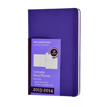 Moleskine 2013-2014_18個月直/橫寫兩用週誌(硬殼口袋型)(紫色封面)
