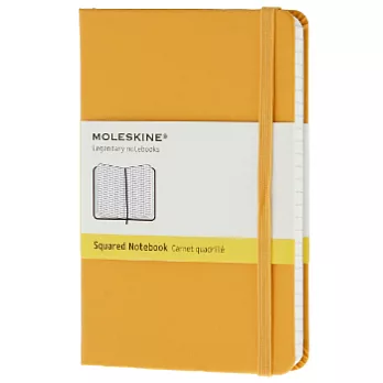 Moleskine 方眼筆記本(硬殼口袋型)(橙黃色封面)