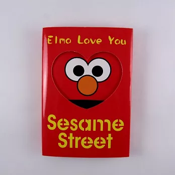 芝麻街三折式便條紙-紅