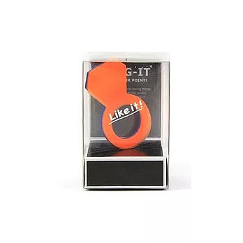 指環雙色MEMO紙 -藍與橘