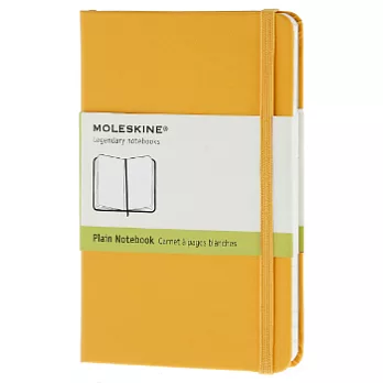 Moleskine 空白筆記本(硬殼口袋型)(橙黃色封面)