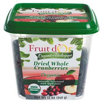 【GoodSome 好東西】Fruit dOr有機全顆粒蔓越莓乾_無添加蔗糖(340g)