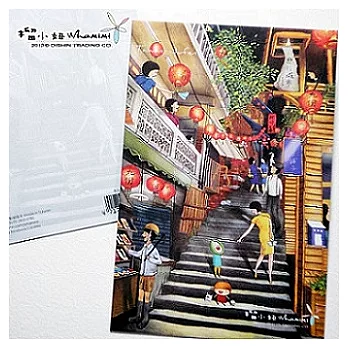 榴小妞台灣景點明信片-九份17(E021317)