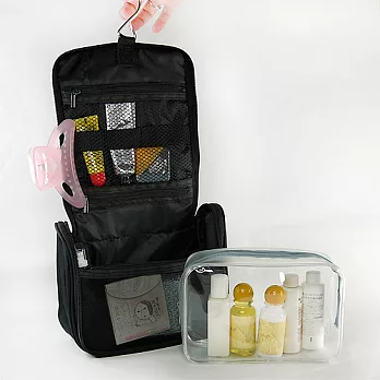 《旅行玩家》分類收納盥洗包黑色
