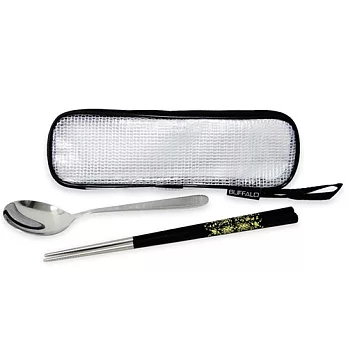 【牛頭牌】雅潔不銹鋼環保餐具(黑)