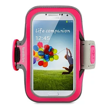 Belkin 舒適 運動 臂套 Armband Galaxy S4 粉紅色