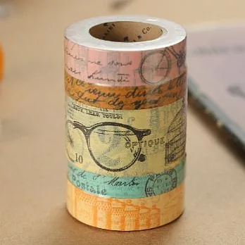 Cavallini_紙膠帶組(5捲入)(Vintage Ephemera)