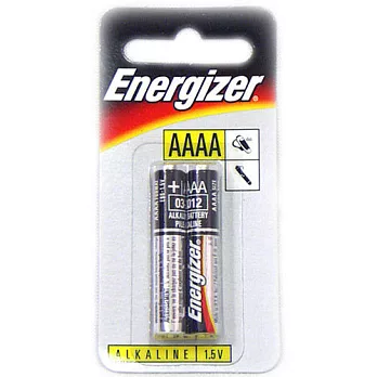 Energizer勁量鹼性6號AAAA電池(吊卡2入)