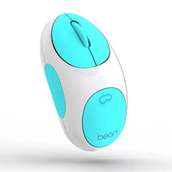 Visenta Bean 迷你豆無線滑鼠白藍色
