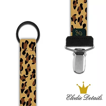 【瑞典ELODIE DETAILS】時尚安撫奶嘴鍊夾狂野豹紋