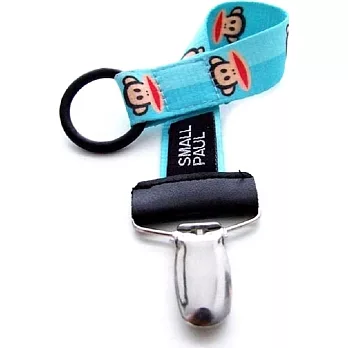 【瑞典ELODIE DETAILS】美國Paul Frank大嘴猴時尚安撫奶嘴鍊夾Julius Blue